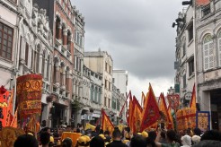 两岸同胞共祭妈祖诞辰1066周年 海南《海口天后祀奉》非遗盛典举行